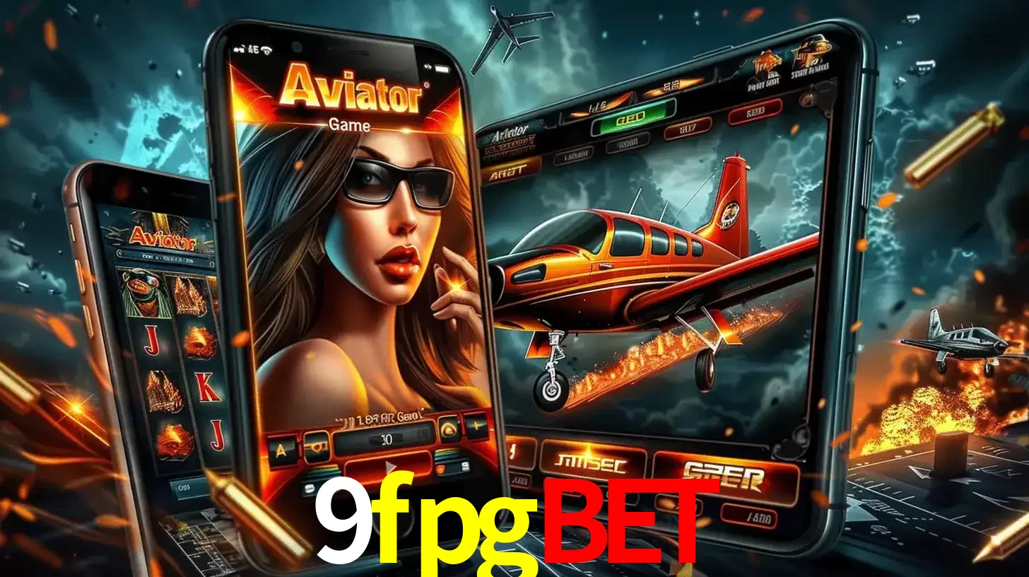 O popular jogo de apostas Aviator exibido em vários celulares e tablets, mostrando a interface emocionante e a ação de voo disponíveis para jogar agora no 9fpgbet.