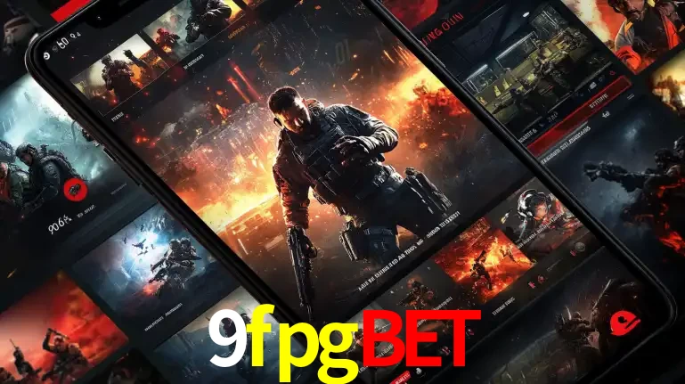 Tela de um celular exibindo uma galeria de jogos de tiro com temática militar, mostrando a variedade de e-sports disponíveis para apostas na plataforma de entretenimento 9fpgbet.