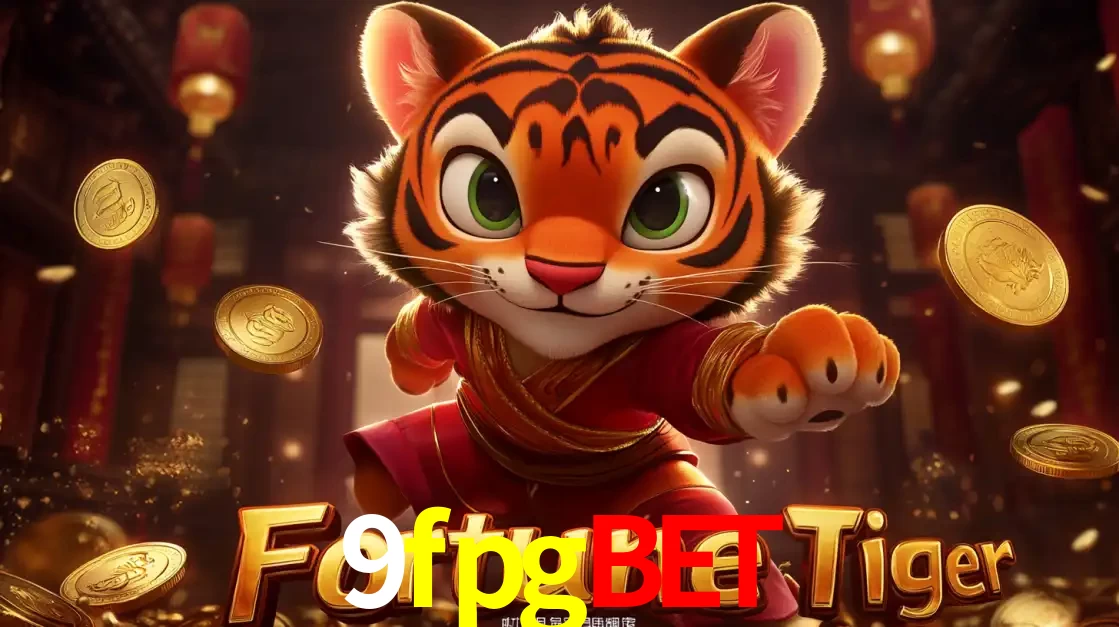 O carismático mascote do jogo de slot Fortune Tiger, um tigre fofo em pose de artes marciais, pronto para trazer sorte e multiplicadores de ganhos no cassino online 9fpgbet.