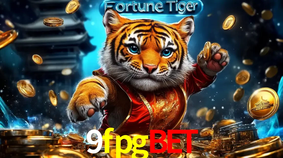 Imagem promocional do jogo de slot Fortune Tiger, com um tigre majestoso em traje tradicional cercado por uma fortuna em moedas de ouro, disponível agora no cassino 9fpgbet.